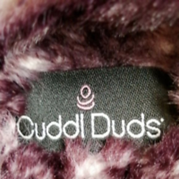 Cuddl Duds Womens Flat Slip On Slippers Faux Fur‎ Trim & Lining Purple  M 7-8 - Picture 8 of 9